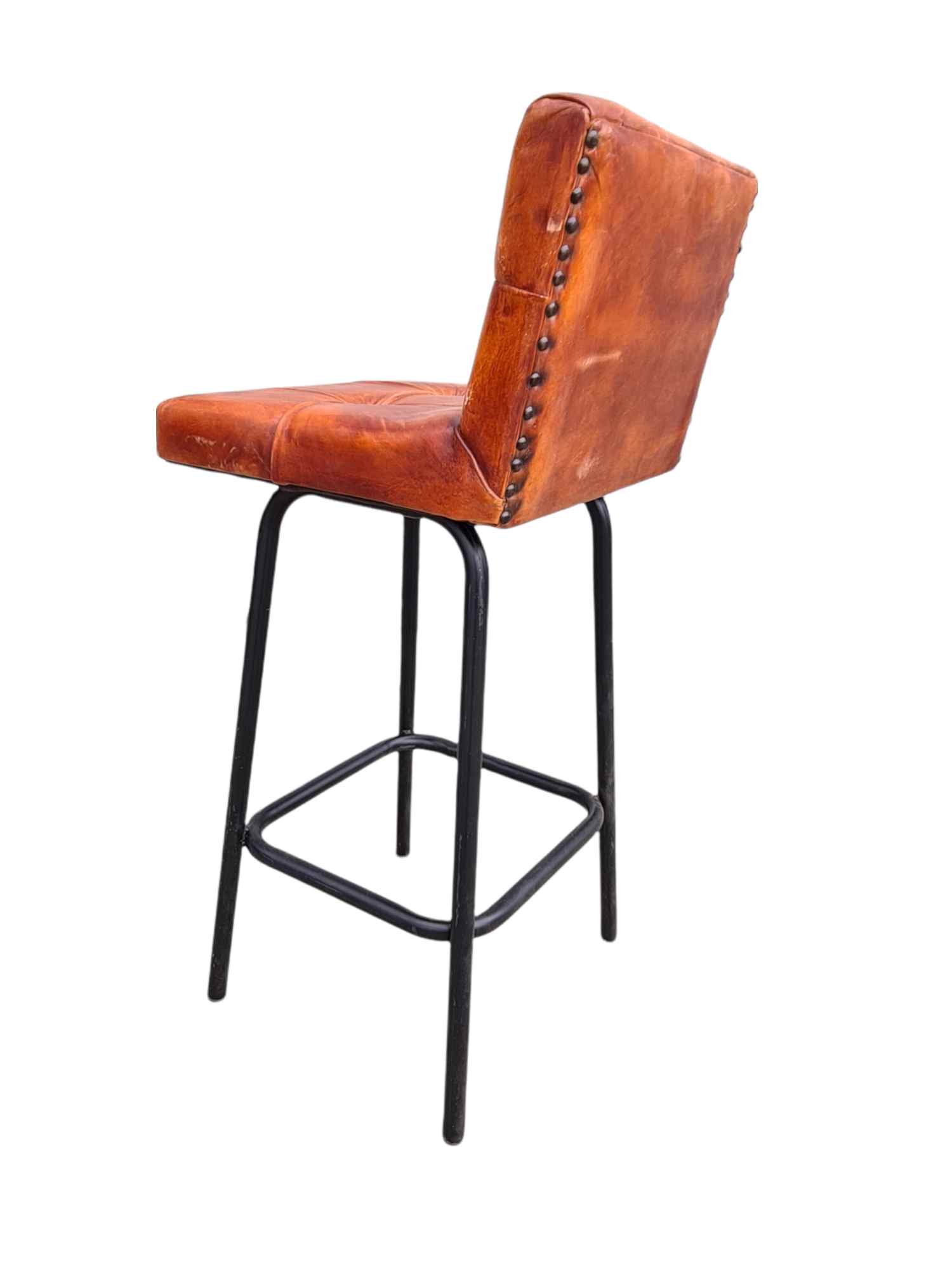 DARWIN LEATHER BARSTOOL