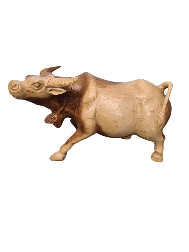 WOOD CARVED WATER BUFFALO