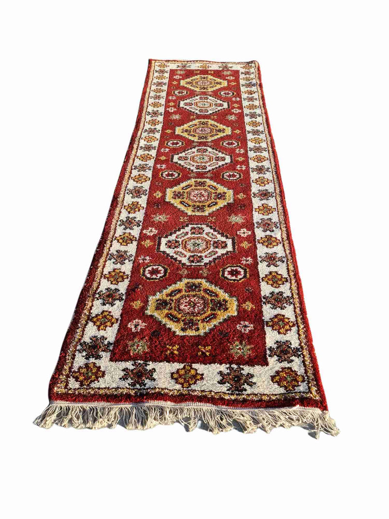 Hand Knotted Wool Hall Runner No 40