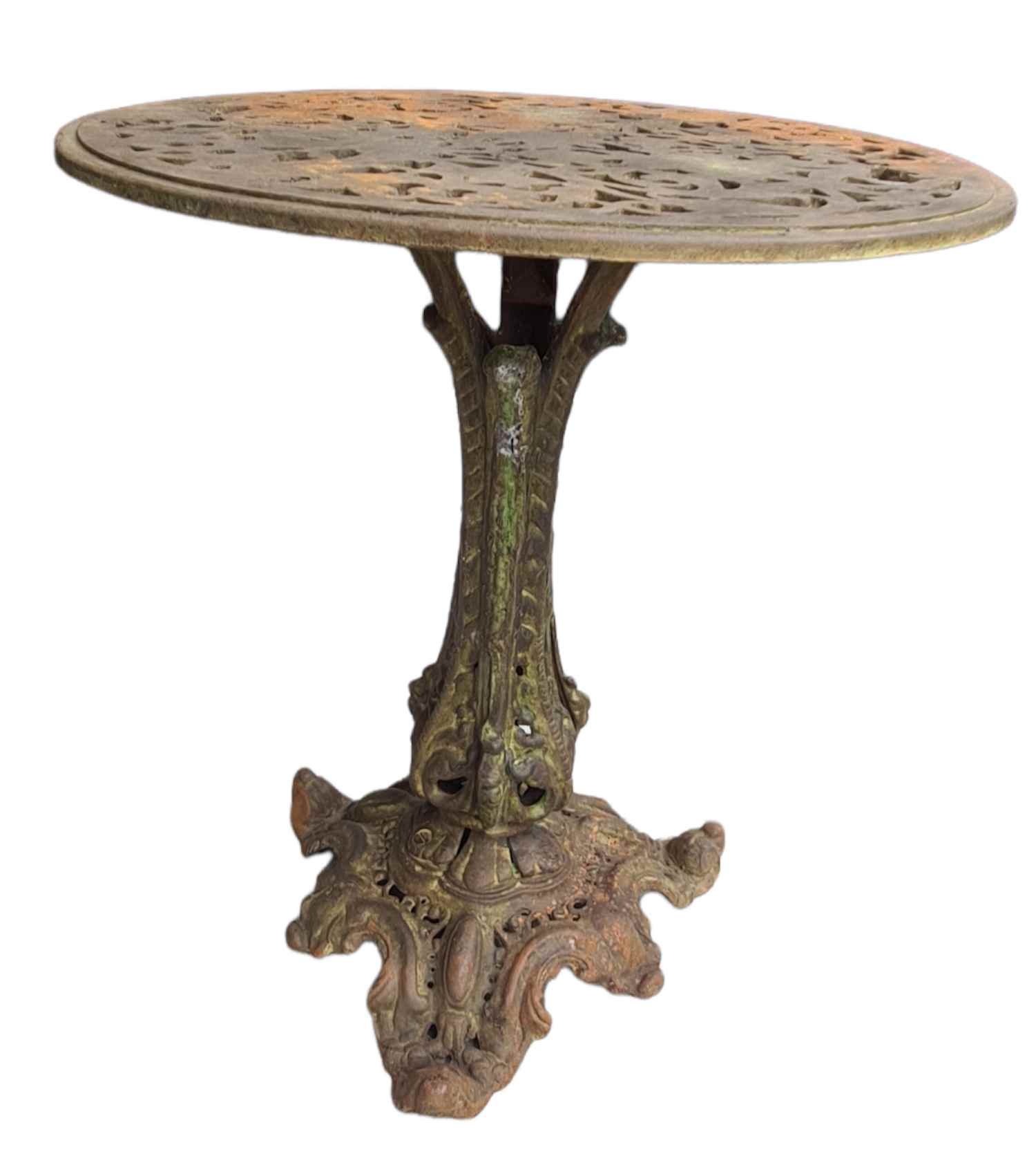 BUXTON CAST IRON TABLE