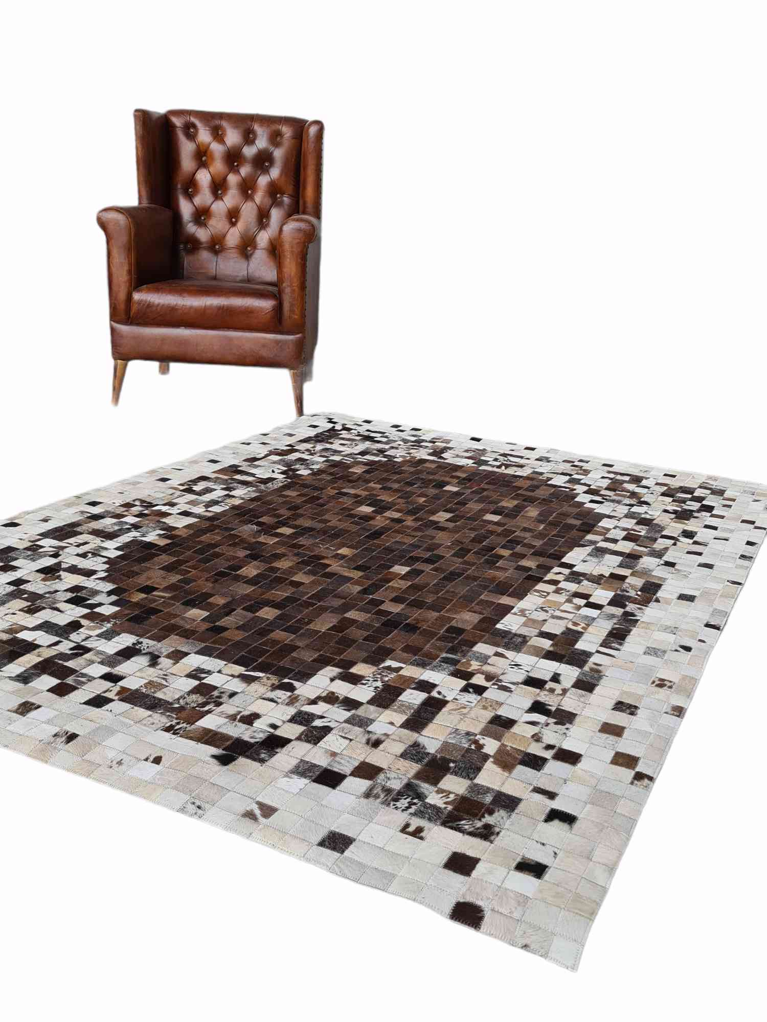 Jennifer Cowhide Patchwork Rug