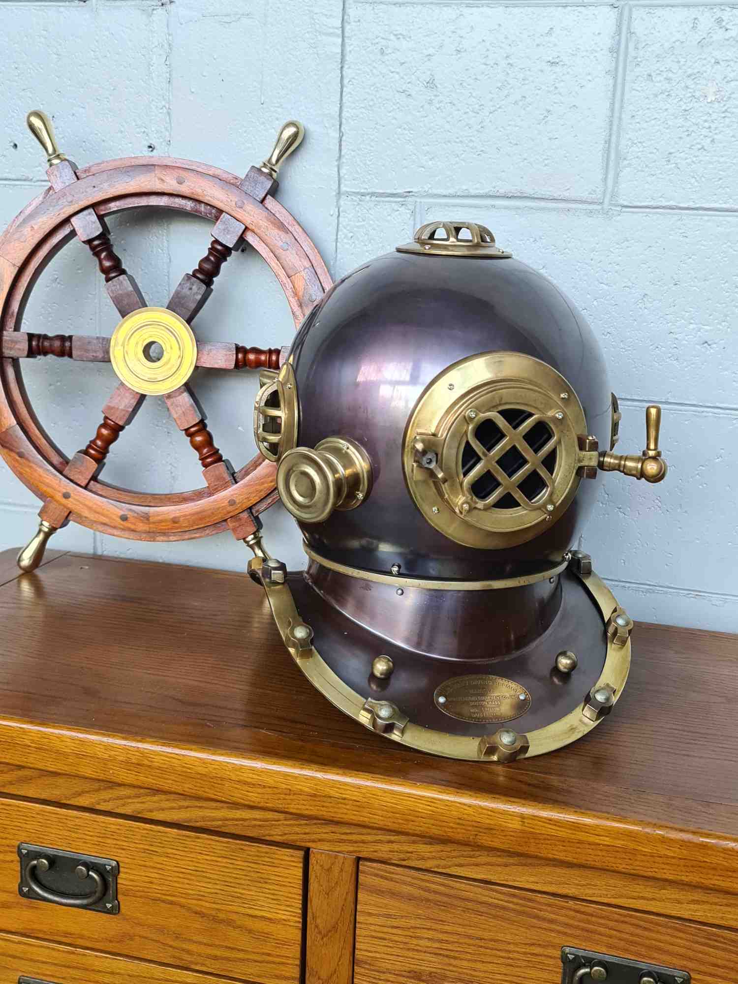US Navy Reproduction Diving Helmet