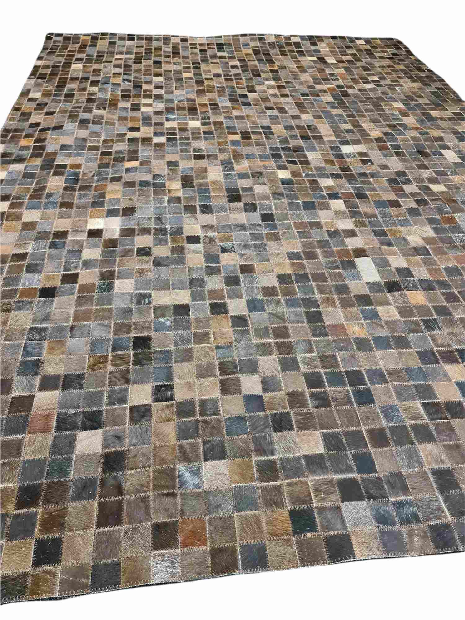 Selena Goat skin Patchwork Rug