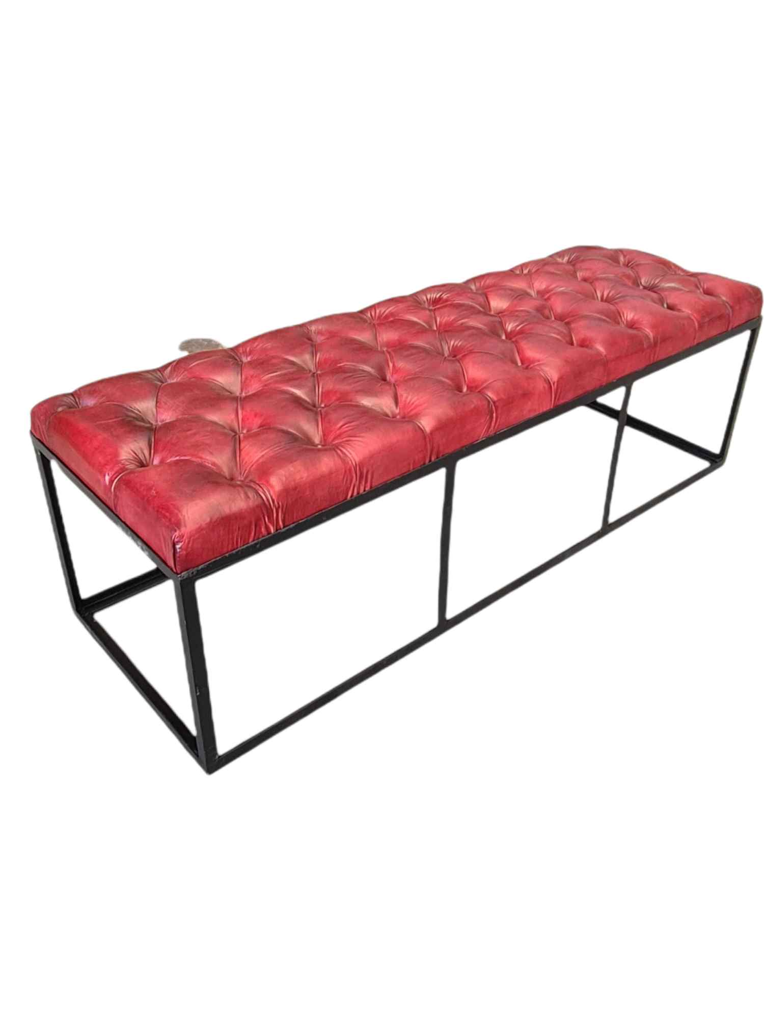 EDINBURGH LEATHER BENCH SEAT