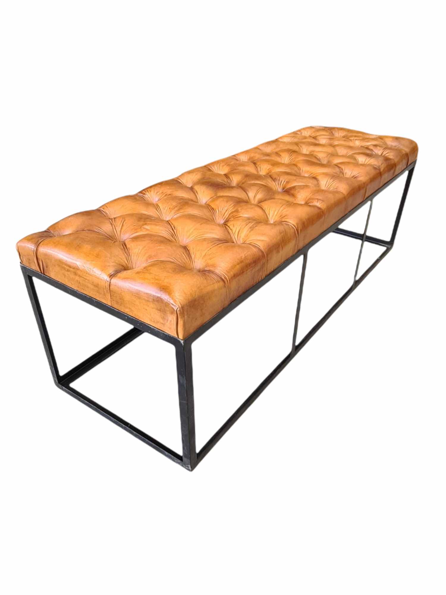 EDINBURGH LEATHER BENCH SEAT