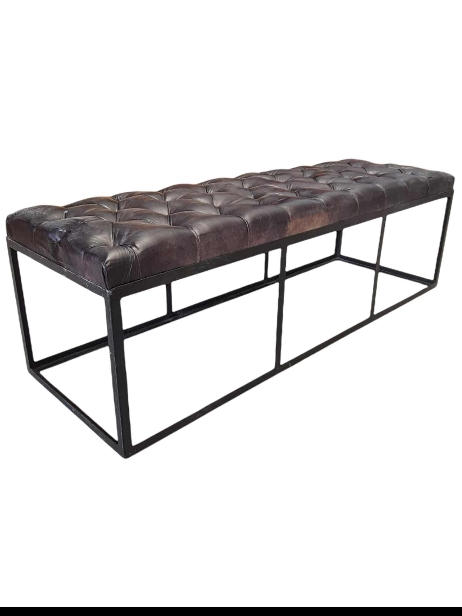 EDINBURGH LEATHER BENCH SEAT