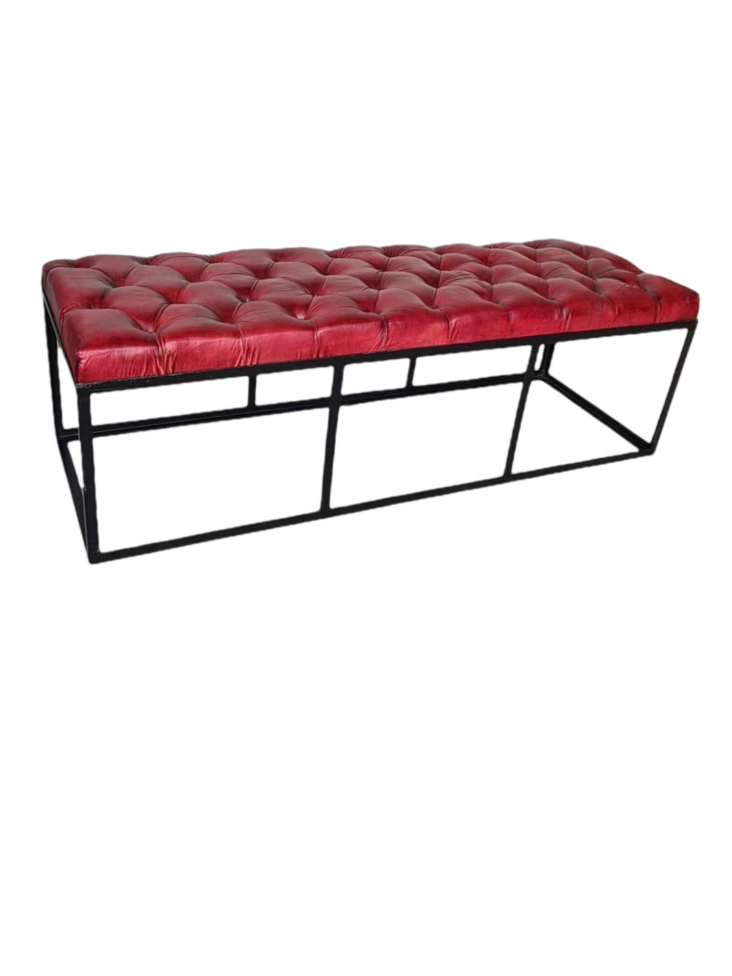 EDINBURGH LEATHER BENCH SEAT