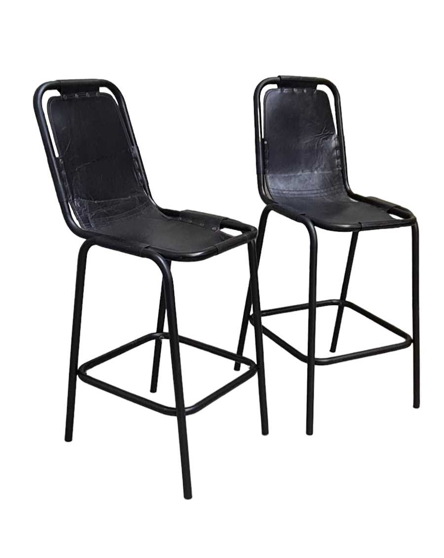 Les Arc Leather Barstool
