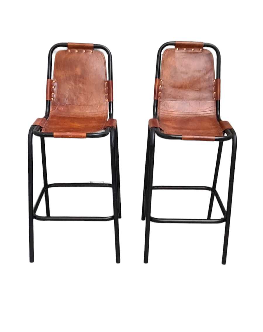 Les Arc Leather Barstool