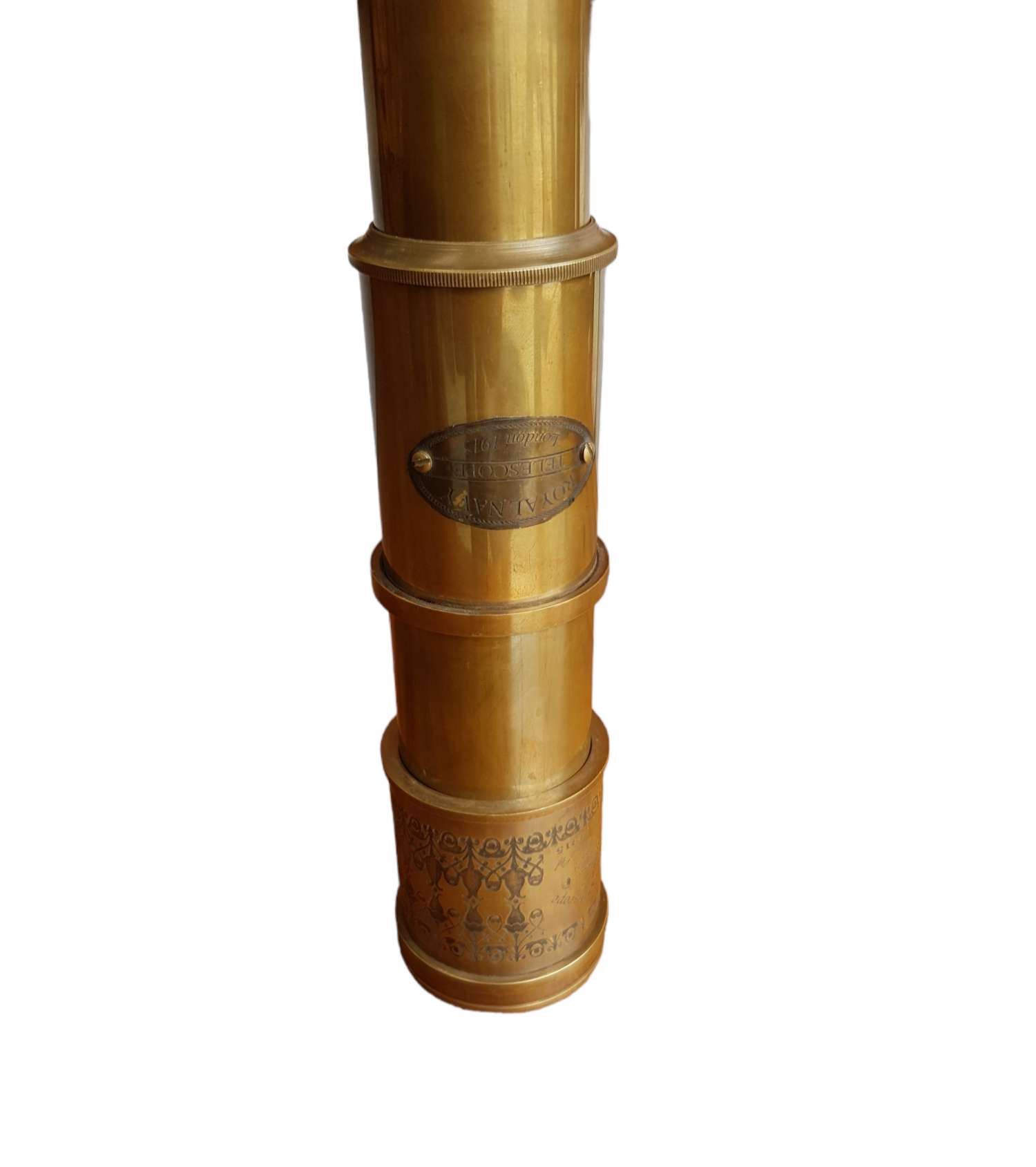 ROYAL NAVY BRASS TELESCOPE